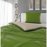 Esposa obojestranska posteljnina uni satin 140/200 cm saten zelena | Shoptok.si