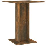The Living Store Klubska mizica dimljeni hrast 60x60x75 cm konstruiran les - Bistro Miza, (21420654) | Shoptok.si