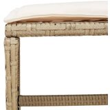  Vrtni stolci s jastucima 4 kom bež 40x40x35 cm od poliratana | shoptok.hr