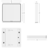  Immax NEO 07506C - Komplet od 3 pametna prekidača sa jednim tasterom, 3× CR2430, Zigbee 3.0, Tuya | Eponuda.com