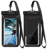 INORCO 7,5-palčna univerzalna vodoodporna torbica za telefon IPX8 plavajoča prozorna PVC torbica za mobilni telefon z držalom za kartice, (22033216) | Shoptok.si