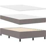  Krevet s box springom i madracem taupe 120x200 cm tkanina | shoptok.hr