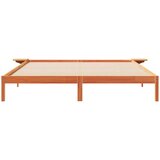  Posteljni okvir s stranskimi omaricami Voskast rjav, (5000084785) | Shoptok.si