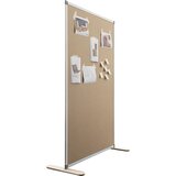 SMIT VISUAL Predelna stena NATURAL, ŠxG 1250 x 500 mm, s satastim kartonom, višina 1850 mm | Shoptok.si