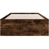 Okvir kreveta bez madraca dimljena boja hrasta 75x190 cm drveni | shoptok.hr