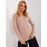 Wool Fashion Italia Sweater-AT-SW-232901.25X-dark beige | Shoptok.si