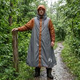  2-u-1 Kišni Pončo s Kapuljačom Siva i narančasta | shoptok.hr
