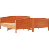 vidaXL Okvir kreveta bez madraca voštano smeđi 160x200 cm od borovine | shoptok.hr
