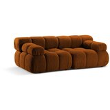 Micadoni Sedežna garnitura iz tkanine bouclé v barvi terakote 188 cm Bellis – | Shoptok.si