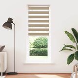 Zebra zavjesa Pješčano smeđa 85x230 cm Širina tkanine 80,9 cm Poliester | shoptok.hr