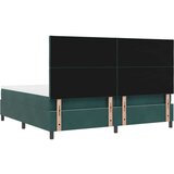Box spring krevet Tamnozelena 200 x 200 cm Baršun | shoptok.hr