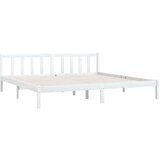 vidaXL Okvir za krevet od borovine bijeli 180 x 200 cm UK Super King | shoptok.hr