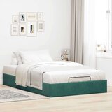 vidaXL okvir za krevet bez madraca tamnozeleni 120x190 cm baršunasti | shoptok.hr
