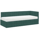  Kutni krevetni okvir s madracem 2 kom. Tamnozelena 80 x 200 cm | shoptok.hr