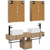  Set ormarića za kupaonicu 5 pcs Hrast artisan 53 x 15,5 x 70 cm | shoptok.hr