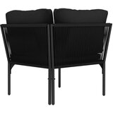  6-dijelna vrtna garnitura s jastucima crna PVC | shoptok.hr