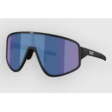 A004 Matte Black Soncna ocala grey w blue mirror