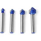 V-Groove Cutter 90° 6 mm - Set of 4
