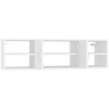  Zidna polica bijela 102 x 30 x 29 cm od konstruiranog drva | Eponuda.com
