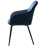 Unique Furniture Plava baršunasta blagovaonska stolica Milton – | shoptok.hr