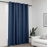  Zavjesa za zamračivanje s prstenima plava 290 x 245 cm | shoptok.hr