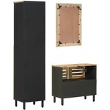  Set ormarića za kupaonicu 3 kom. Prirodna 38 x 33 x 160 cm | shoptok.hr