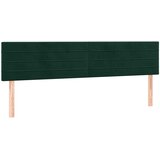  box spring s madracem LED tamnozeleni 160x200 cm baršun | shoptok.hr