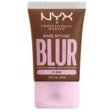 NYX Professional Makeup Bare With Me Blur Tint Foundation puder mješovita 30 ml Nijansa 21 rich