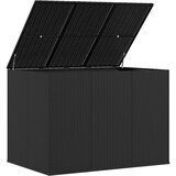  Kutija za vrtne jastuke od PE ratana 145 x 100 x 103 cm crna | shoptok.hr