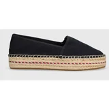 Tommy Hilfiger Espadrile TH EMBROIDERED FLATFORM boja: tamno plava, s platformom, FW0FW07014