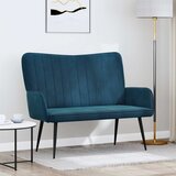 SOFA za dvije osobe Plava 115 x 61 x 87 cm Baršun | shoptok.hr