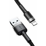 Baseus Cafule USB Lightning kabel 2,4A 1m (sivo+črno) | Shoptok.si
