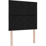 s opruga kutije s uzglavljem Crna 100 x 200 cm tkanina | shoptok.hr