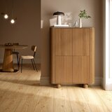 MOME Jedilna miza v hrastovem dekorju 120x120 cm Etel – | Shoptok.si