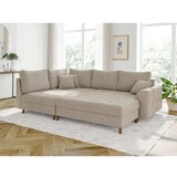Ropez Bež tabure iz tkanine bouclé Ariella – | Shoptok.si
