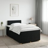  Boxspring krevet s madracem Crna 120 x 190 cm Tkanina | shoptok.hr