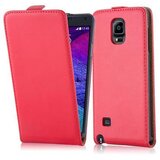 Cadorabo Ohišje, združljivo z Samsung Galaxy NOTE 4 v čili rdeča - Zaščitni ovitek v obliki flipa iz gladkega umetnega usnja, (20558798) | Shoptok.si