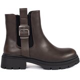 Shelvt Brown women's Chelsea boots with buckle | Eponuda.ba