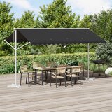  Samostojeća tend 4 × 3 m Poliester Antracit | shoptok.hr
