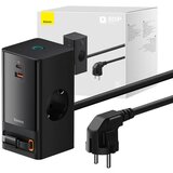 Baseus PowerCombo 65W omrežni polnilec / napajalni trak (črn), (21065583) Cene