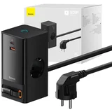 PowerCombo 65W omrežni polnilec / napajalni trak (črn), (21065583)