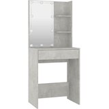  Set toaletnog stolića LED siva bojabetona od konstruiranog drva | shoptok.hr