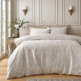 Catherine Lansfield Bež žametna podaljšana posteljnina za zakonsko posteljo 230x220 cm Bridgerton Regal Birds – | Shoptok.si