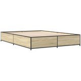  Okvir za krevet boja hrasta 120x190cm konstruirano drvo i metal | Eponuda.com
