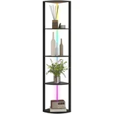 stoječa svetilka MDF 42D x 29,5Š x 163V cm črno, (5000242760)