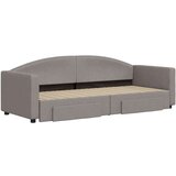  Izvlečna dnevna postelja s predali taupe 80x200 cm blago, (20936680) | Shoptok.si
