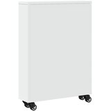  Uska kolica za pohranu bijela 48x13x68 cm od konstruiranog drva | shoptok.hr