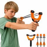 SPORTS Set of Skill Slingshot with Whistling Arrows Orange 15M | Shoptok.si