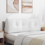  Jastuk za leđa Bijelo 140 x 24 x 50 cm tkanina | shoptok.hr