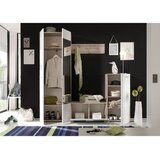 XORA PREDSOBA bela, barve hrasta | Shoptok.si